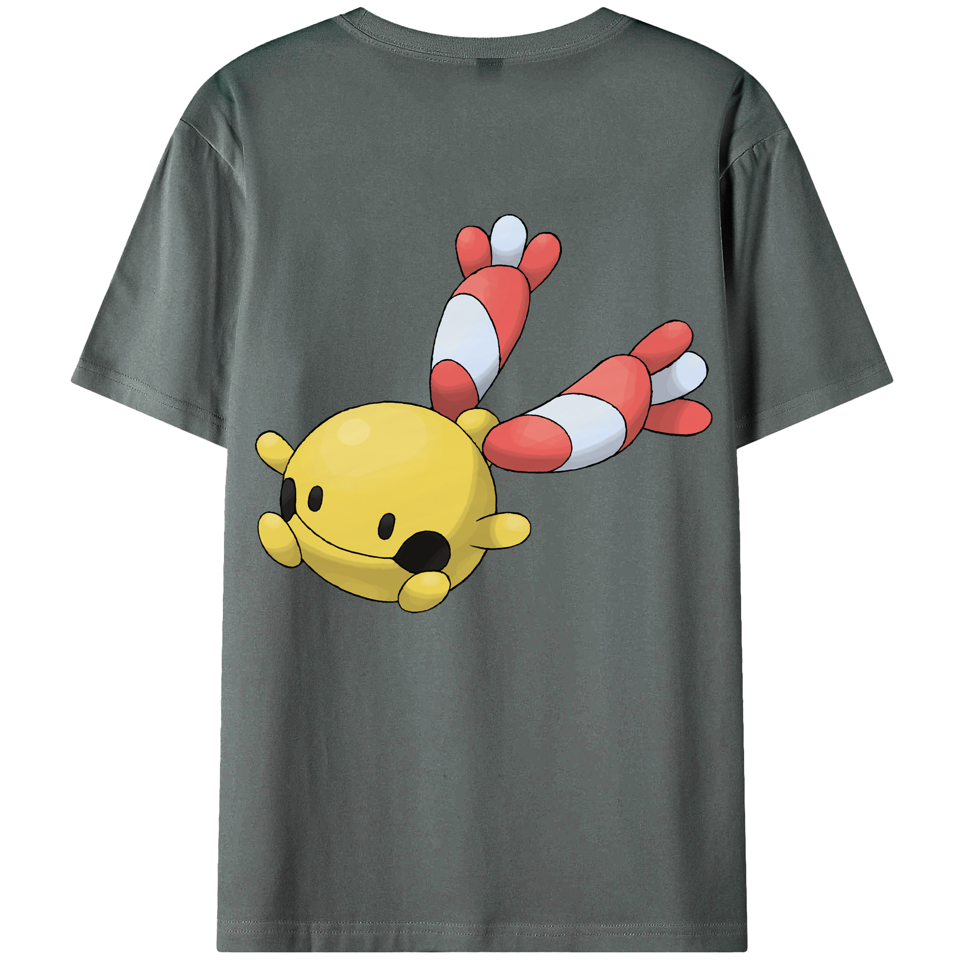 （画像用） ポケットモンスター Pokémon 綿100％ メンズ半袖Tシャツ（バックプリント） 通気性